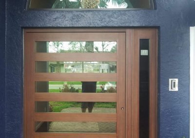 Contemporary Entry Door Installation