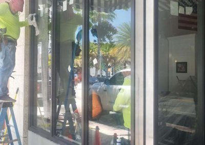 Commercial Storefront Impact Window Installation