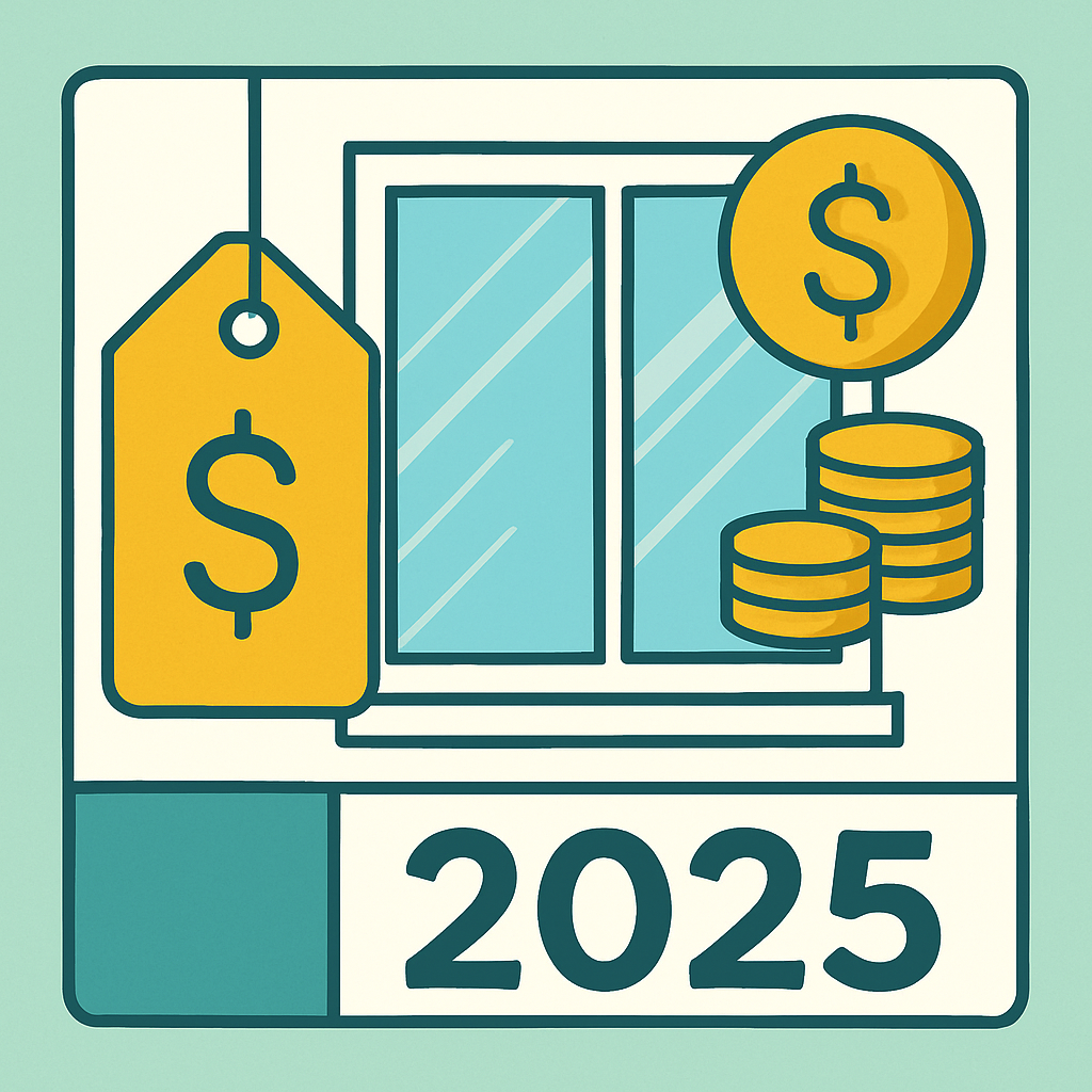 Window replacement cost breakdown for 2025 showing pricing factors and budget considerations for Florida homeowners